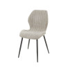 Lot de 4 chaises modernes de salle à manger en tissu bouclé Elodie