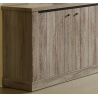 Buffet/Bahut contemporain 2 portes/4 tiroirs coloris truffe Garry