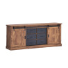 Buffet/bahut contemporain coloris acacia/noir Eliot