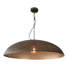 Suspension industrielle en métal bronze antique Celeste