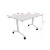 Table droite mobile abattante Fenix