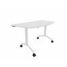 Table demi-lune mobile abattante Fenix