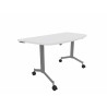 Table demi-lune mobile abattante Fenix