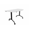 Table demi-lune mobile abattante Fenix