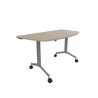 Table demi-lune mobile abattante Fenix