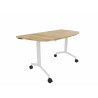 Table demi-lune mobile abattante Fenix