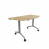 Table demi-lune mobile abattante Fenix