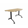 Table demi-lune mobile abattante Fenix