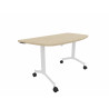 Table demi-lune mobile abattante Fenix