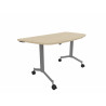 Table demi-lune mobile abattante Fenix