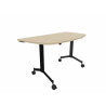 Table demi-lune mobile abattante Fenix