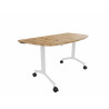 Table demi-lune mobile abattante Fenix