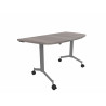 Table demi-lune mobile abattante Fenix