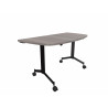 Table demi-lune mobile abattante Fenix