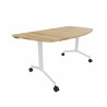 Table demi-lune mobile abattante Fenix