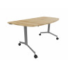 Table demi-lune mobile abattante Fenix