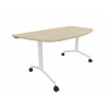 Table demi-lune mobile abattante Fenix