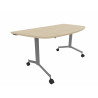 Table demi-lune mobile abattante Fenix