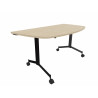 Table demi-lune mobile abattante Fenix