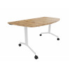 Table demi-lune mobile abattante Fenix