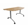 Table demi-lune mobile abattante Fenix