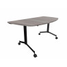 Table demi-lune mobile abattante Fenix