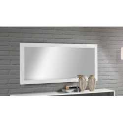 Miroir rectangulaire 140 cm coloris blanc Haroma