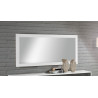 Miroir rectangulaire 140 cm coloris blanc Haroma