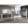 Miroir rectangulaire 140 cm coloris blanc Haroma