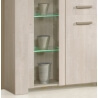 Vaisselier/argentier contemporain 3 portes coloris Andes oak Humphy