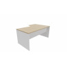 Bureau compact individuel pieds panneaux Serenity