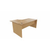 Bureau compact individuel pieds panneaux Serenity