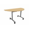 Table demi-lune mobile abattante Lorraine