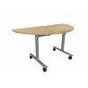 Table demi-lune mobile abattante Lorraine