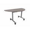 Table demi-lune mobile abattante Lorraine