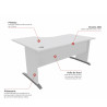 Bureau compact individuel Serenity