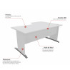 Bureau compact individuel Serenity