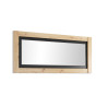 Miroir rectangulaire contemporain chêne/anthracite Kristen