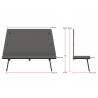 Banc d'assise pour bench et table de réunion en tissu Allan