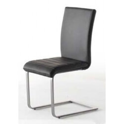 Lot de 4 chaises design coloris noir Lucida