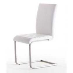 Lot de 4 chaises design coloris blanc Lucida