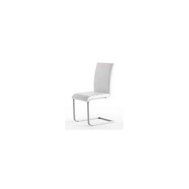 Lot de 4 chaises design coloris blanc Lucida