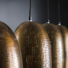 Suspension industrielle 4 lampes en métal bronze antique Celeste