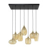 Suspension moderne 7 lampes Ambrine