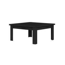 Table basse design carrée laquée noire Diamant