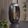 Lampe à poser industrielle en métal noir H 35 cm Chloe