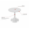 Table d'appoint ronde Swanny