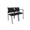 Lot de 2 fauteuils d'accueil en tissu Stooly