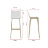 Tabouret pieds en bois massif Terence