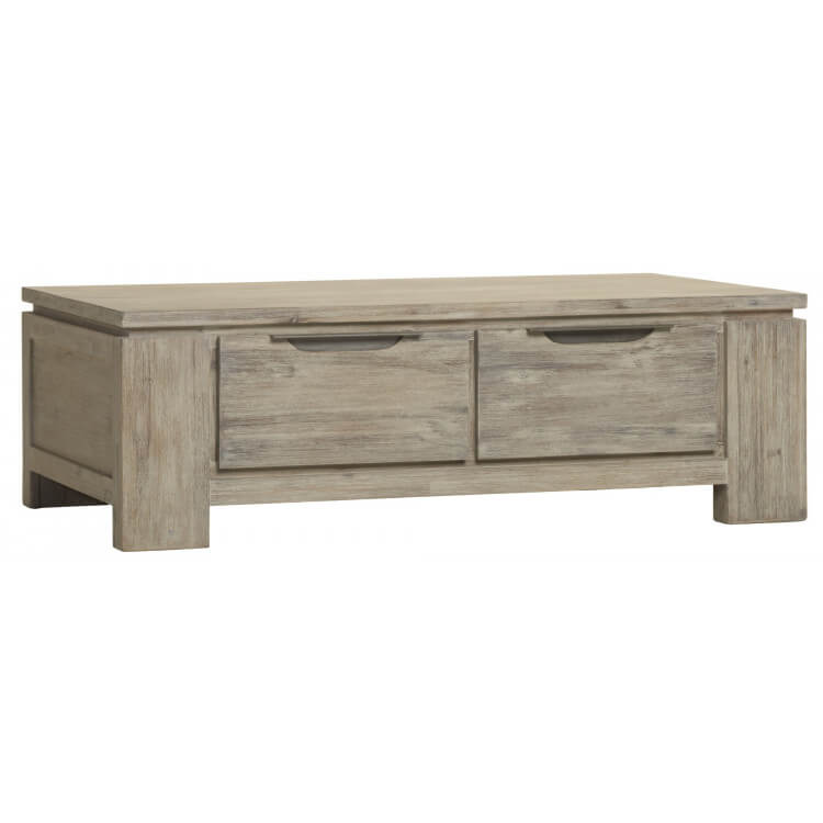 Table basse contemporaine chêne gris Iberia